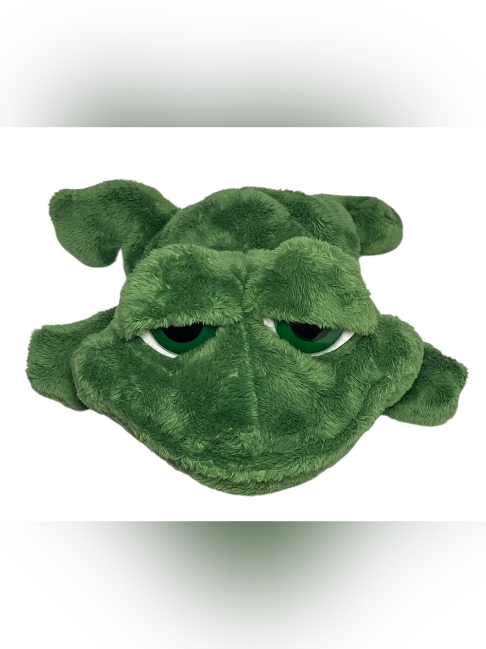 Russ Berrie Dermot Frog 10" Stuffed Plush Big Sad Eyes with TAGS Item 23459